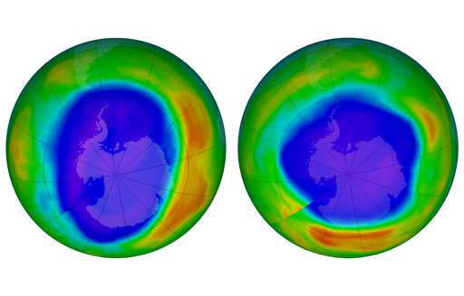 earth's ozone layer is healing says UN